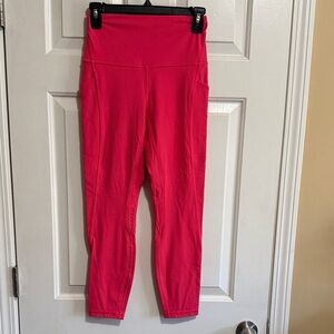 Lululemon High-Rise Pant with Pockets 25”- Lip Gloss